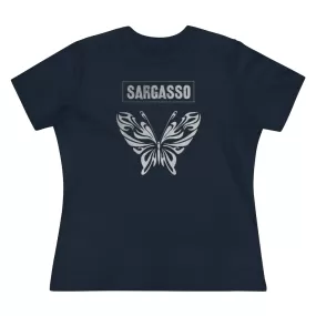 Silver Holistic Butterfly, Women's Premium Tee