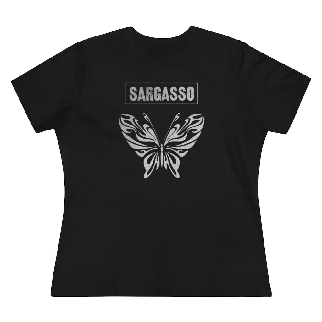 Silver Holistic Butterfly, Women's Premium Tee