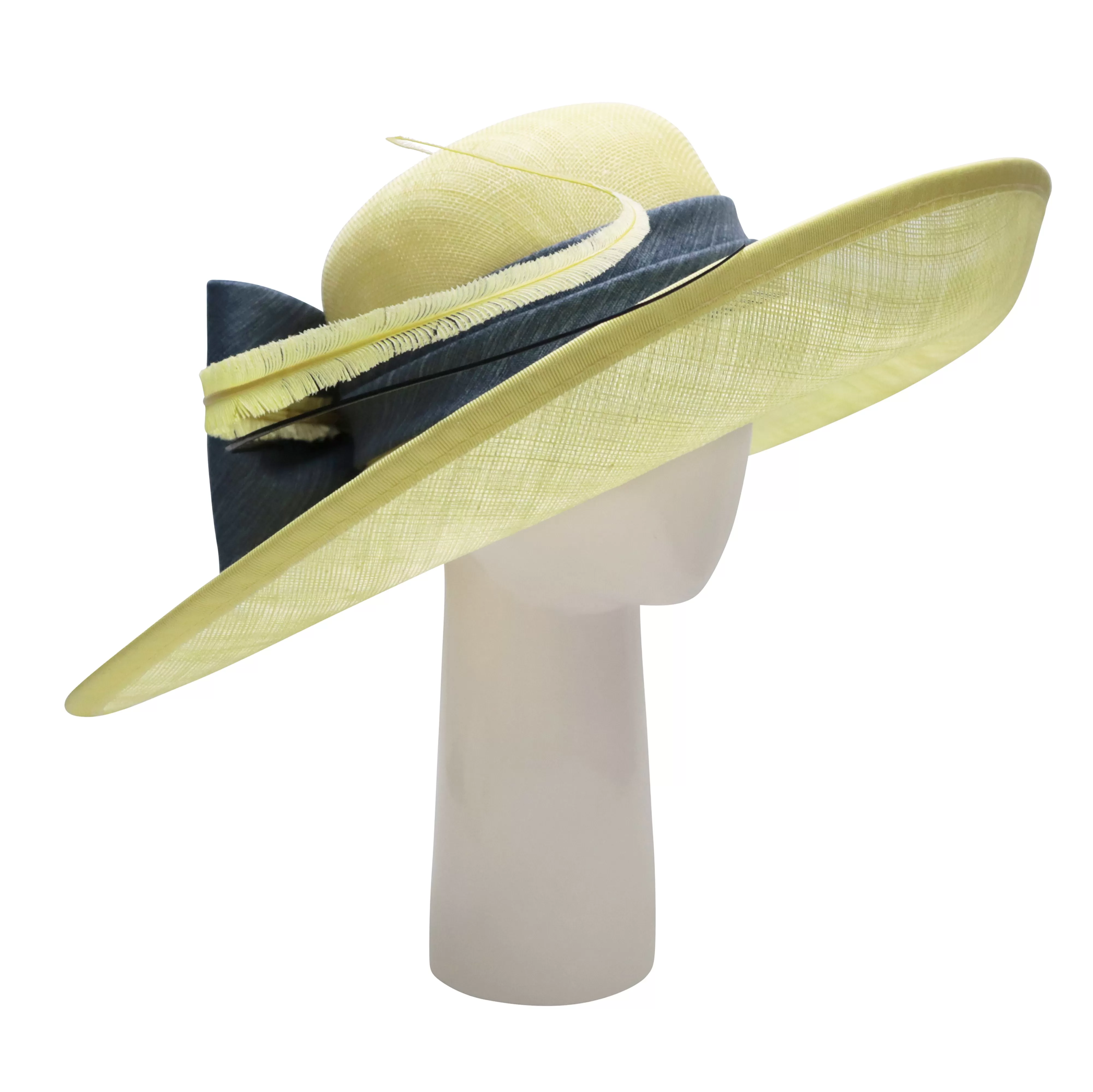 Sloop Hat - Lemon and Grey