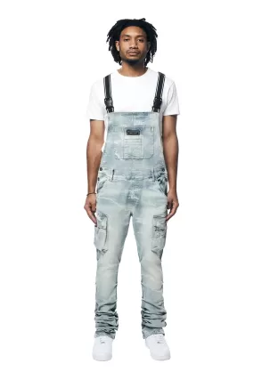 Stacked Utility Denim Overalls - Bergen Blue