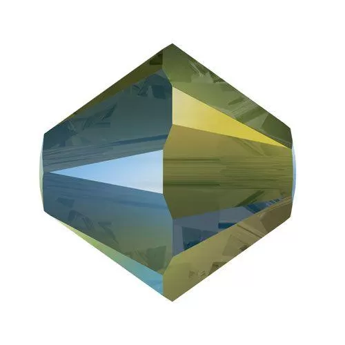 Swarovski 5328 6mm Xilion Bicone - Crystal Iridescent Green (Pack of 10)