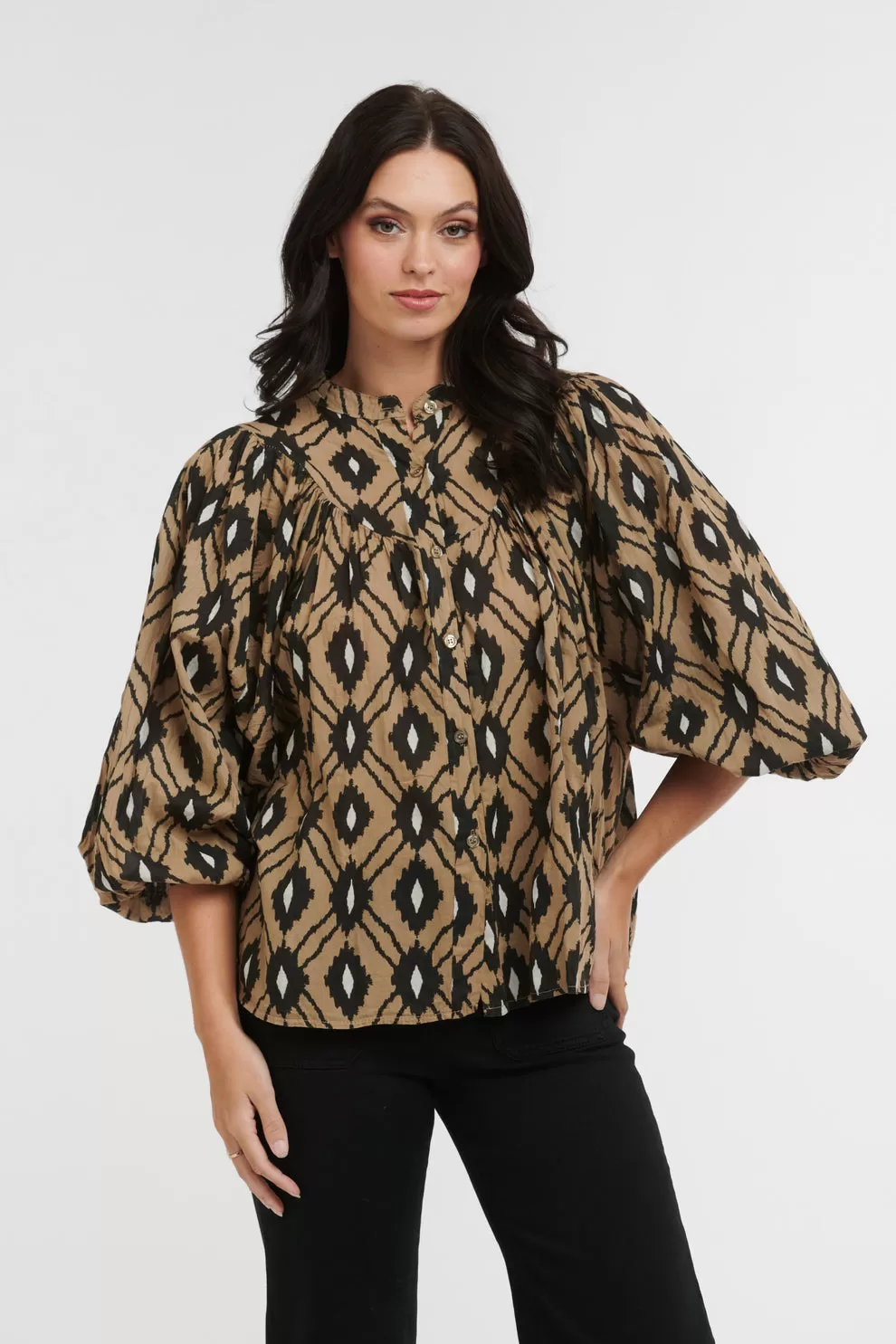 Sybil Blouse - Camel