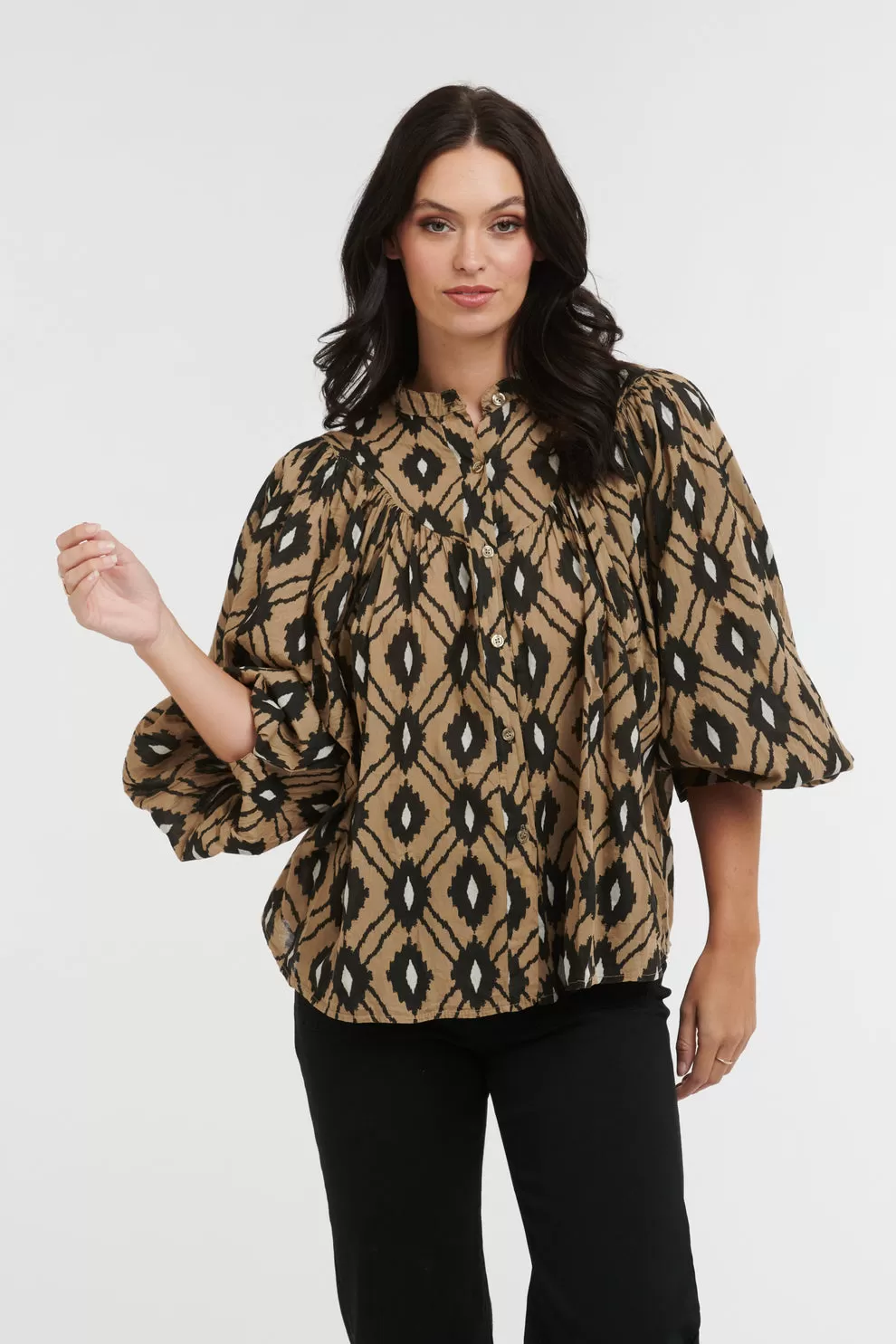 Sybil Blouse - Camel