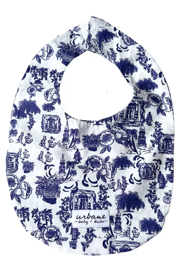 The Charleston Toile Baby Bib