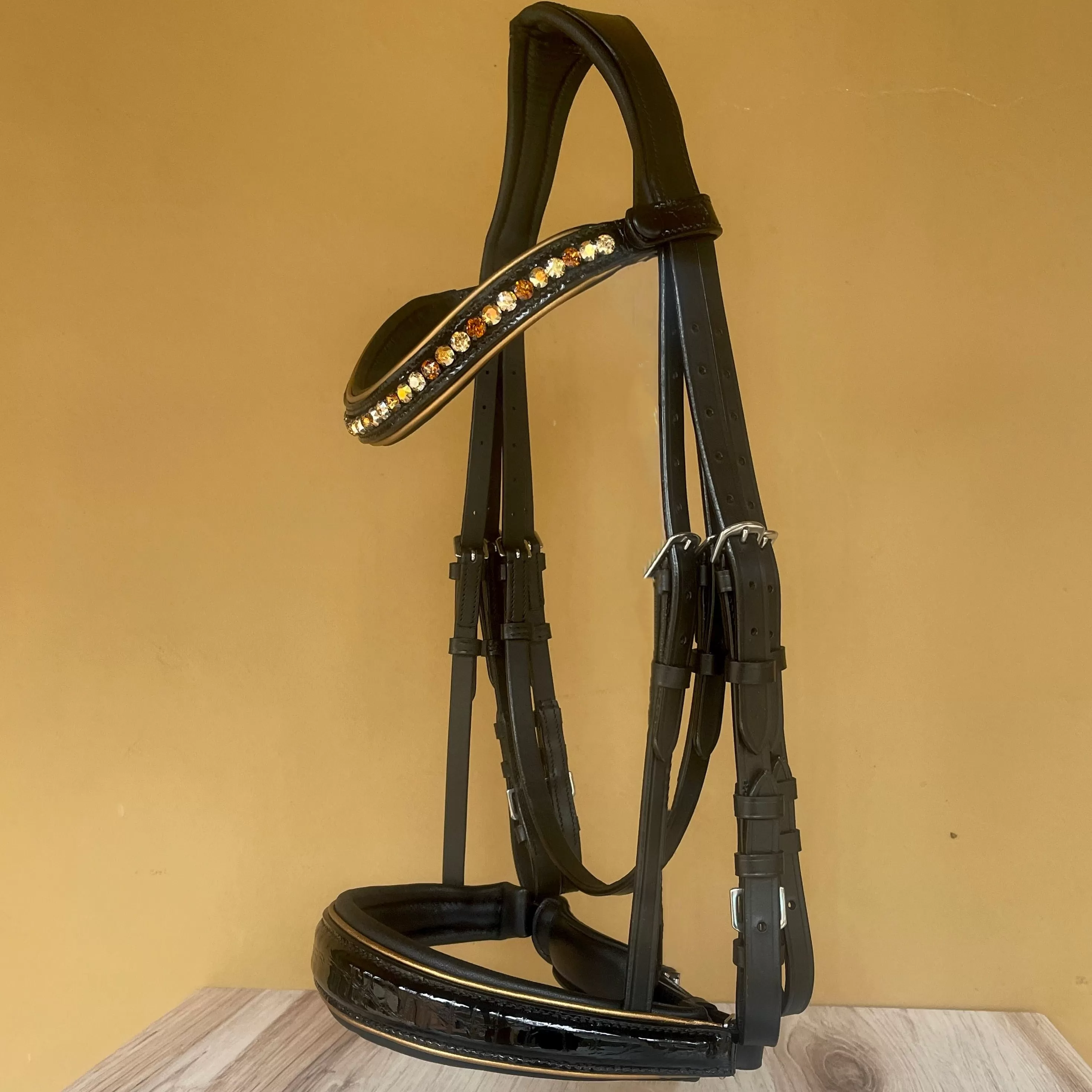 The Josey - Black Patent Double Bridle