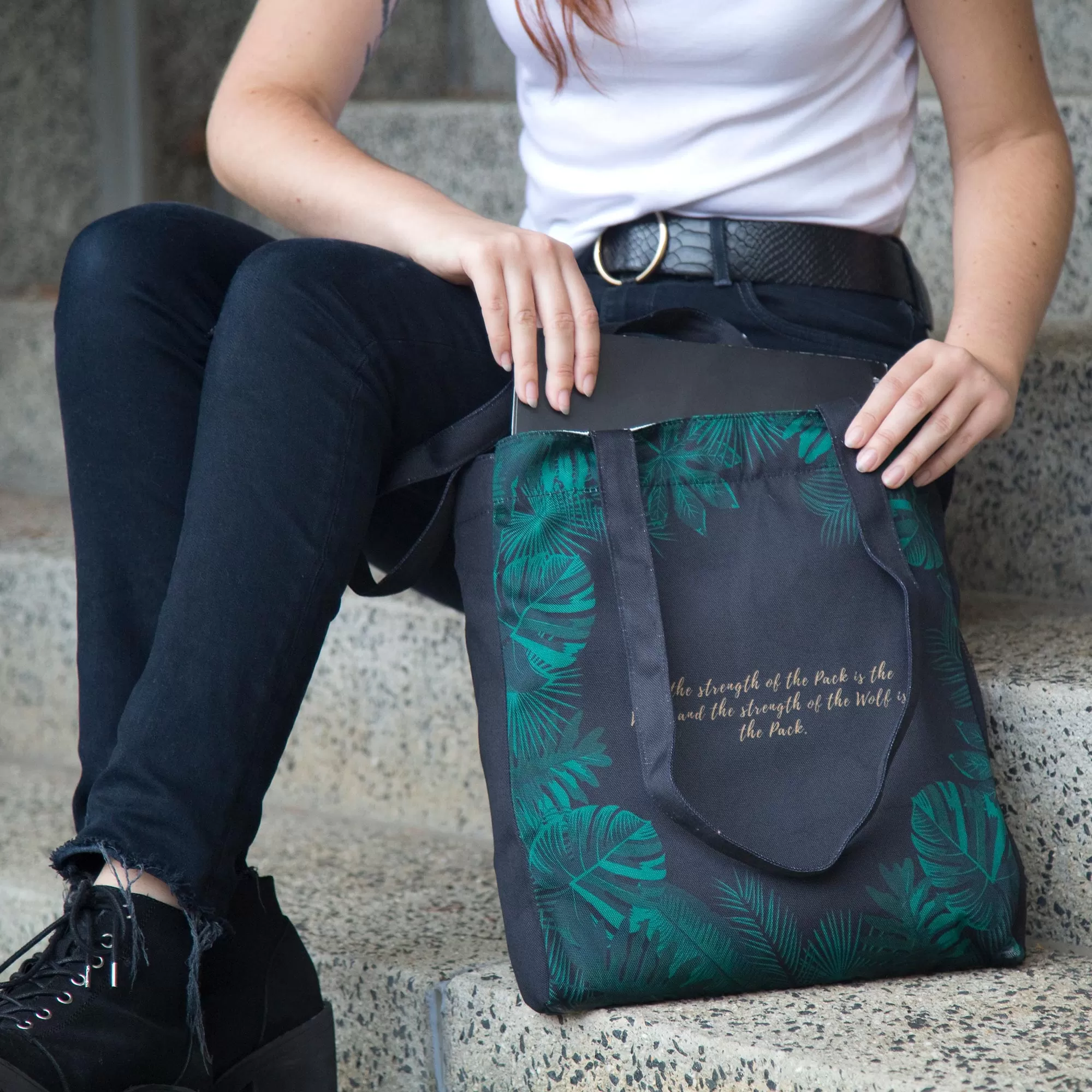 The Jungle Book Black Tote Bag