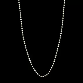 Tiffany & Co. Sterling Silver Estate Beaded Chain