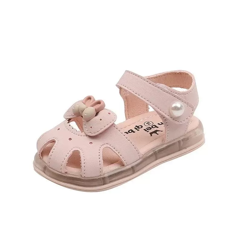 Toddler Sandals: TH417 Rabbit Ear Baby Girl Casual Shoes with Cute Butterfly-knot