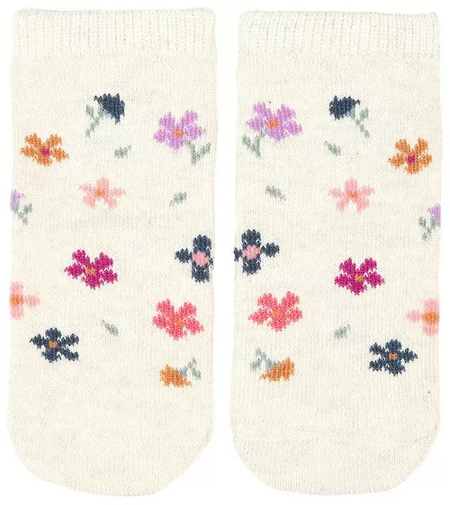 Toshi Organic Socks Ankle Jacquard - Wild Flowers