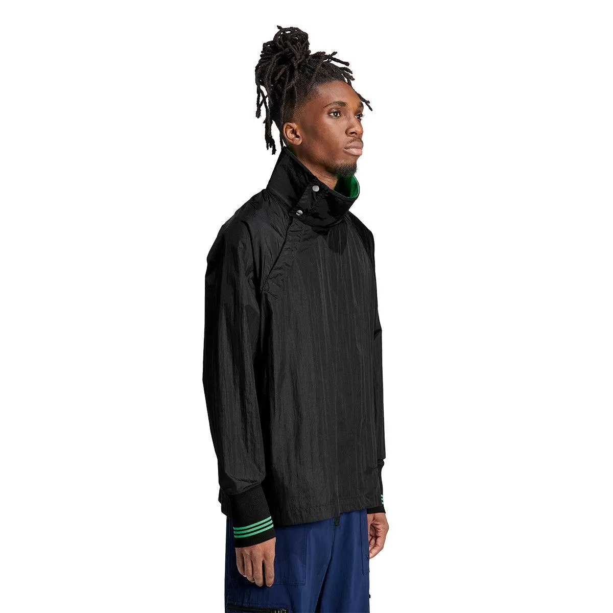   Wales Bonner Statement Nylon Track Top 'Black'