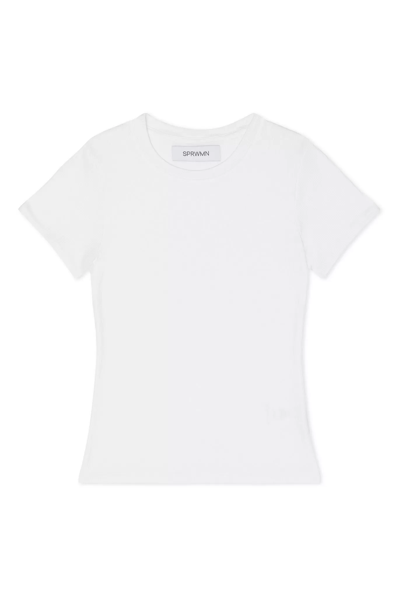 White Rib Baby Tee