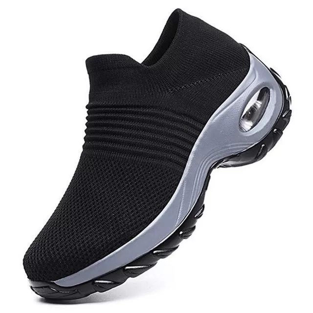 Women Sneakers Fashion Breathable Mesh Casual Shoes Platform Sneakers Men Platform Slip-On Sneakers Walking Running Shoes