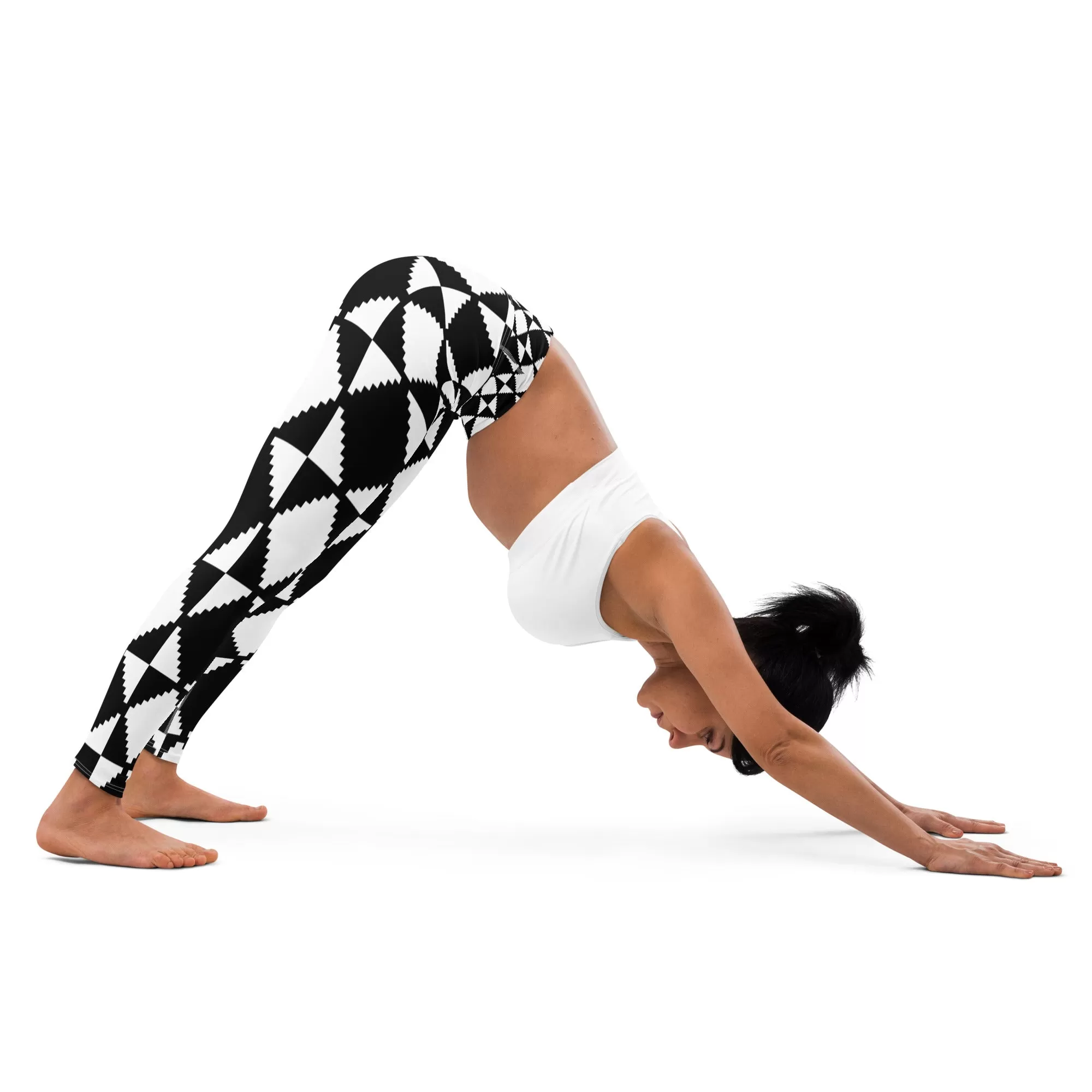 Yoga Leggings- Abstract Tile